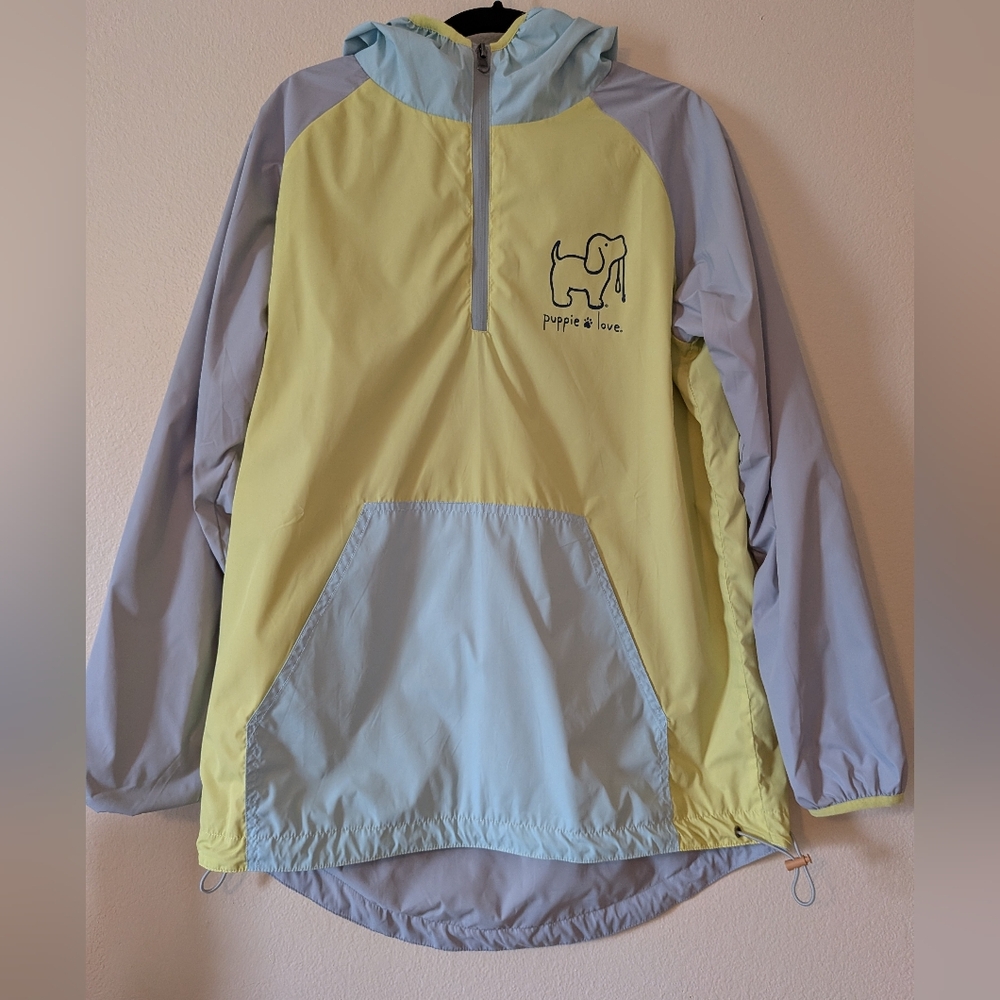 Puppie Love Oversized Colorblock Windbreaker Small (Fits Like A Large)